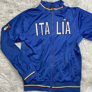 Italia Full Zip Track Jacket Infinity Brand Blue Size Small